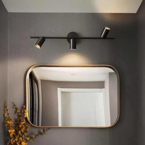 Moderna Lampada da Soffitto a 3 Luci in Alluminio LED, Faretto Nero Lungo, Illuminazione Regolabile per Negozi e Gallerie d'Arte - Product Image 5