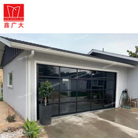 Master Well Nouveau Design Moderne aluminium trempé verre pleine vue porte de garage prix miroir panneau plexiglas portes de garage