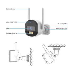 Outdoor Full HD Waterproof 4MP 5MP Security <strong>IP</strong> <strong>Camera</strong> Wifi Tuya Smart P2P CCTV Network <strong>Bullet</strong> with NVR for Indoor Use - Product Image 6