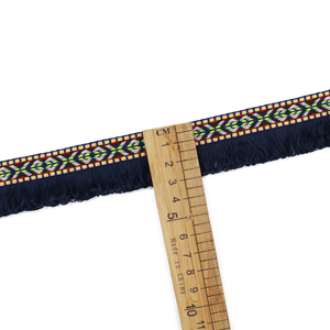 Frange di nappine corte in poliestere da 3cm per decorazioni all'ingrosso - Product Image 5