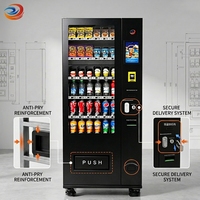 Máquina Expendedora Pequeña con Pantalla Táctil Anti-Vandalismo, para Snacks y Bebidas, Cuerpo de Acero Industrial, Cumple con ADA, Monitoreo Remoto SDK, UVend