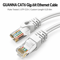 Câble Ethernet Gigabit Cat6 UTP CCA sans emmêlement RJ45, longueur personnalisée, directement de l'usine, pour la maison et le bureau