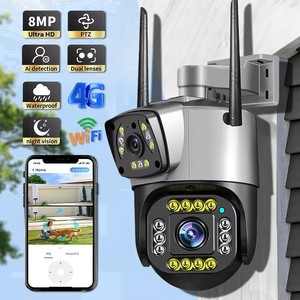 V380 Pro WiFi Kamera 8MP 1080p CMOS Çift Ekranlı Akıllı Ev Dış Mekan Su Geçirmez PTZ CCTV Hareket Algılama Gece Görüşlü Sesli - Product Image 4
