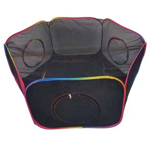 Parc de jeu pour animaux de compagnie en maille, tunnel et tente arc-en-ciel pour chat, chiot et petits animaux, certifié BSCI, pour l'extérieur - Product Image 1
