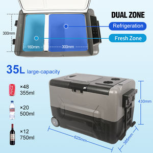 <span class=keywords><strong>Nevera</strong></span> con compresor de 12V/24V con mango para verduras, mariscos, surf, pesca, playa, camping, <span class=keywords><strong>nevera</strong></span>, mini congelador - Product Image 3