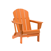 Chaise Adirondack en polyéthylène haute densité, chaise Adirondack en résine, banc en bois pour l'extérieur