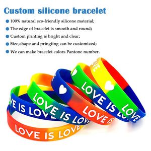 Eco-friendly Printed Custom Silicone Wristband <b>Rubber</b> Bracelet Wrist <b>Band</b> Motivational Silicone Wristband for Activity - Product Image 4