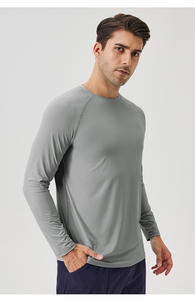 RUIQUWIN Ropa Deportiva Ligera de Spandex/Nylon para Hombre, Tallas Grandes, Transpirable, Elástica en 4 Direcciones, Secado Rápido, Protección Solar, Manga Larga - Product Image 2