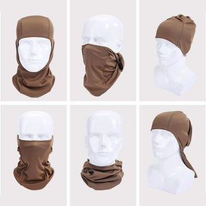 Benutzer definierte Seide Druck Logo Designer Gesichts bedeckung Stricken Voll gesicht Sturmhaube Nylon 1 Loch Ski maske Cover Girl Mützen Benutzer definierte Sturmhaube - Product Image 3