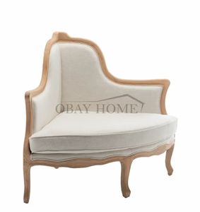 เฟอร์นิเจอร์ปาร์ตี้ให้เช่ากรอบไม้โอ๊คโบราณพร้อมผ้าลินินตกแต่งมุมโซฟาไม้แบบแยกส่วนสำหรับงานปาร์ตี้ - Product Image 5