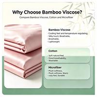 Ensemble de literie 100% bambou 300tc, housse de couette rafraîchissante, écologique et biologique pour un usage domestique, ensemble de draps