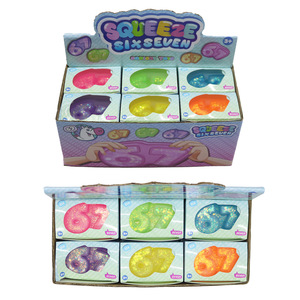 Juguete Elástico Antiestrés Número 67 de Maltosa Bicolor para Niñas y Niños, Nuevo Juguete Blandito - Product Image 6