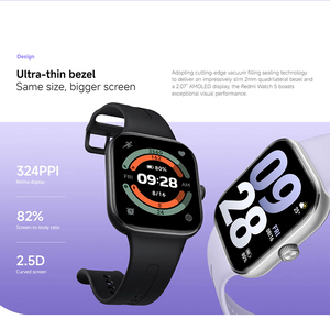 <span class=keywords><strong>Redmi</strong></span> Watch 5 Smartwatch per Bambini Android GPS SIM Card E-sim AMOLED Impermeabile 5 ATM Monitoraggio Fitness Controllo Touch Rilevamento Sedentarietà - Product Image 3