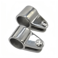 Glissière de fixation pour bimini en acier inoxydable marin 316 pour tube rond de 7/8 pouces
