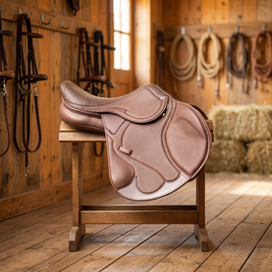 Silla de Montar de Cuero de Alta Calidad Más Vendida, Estilo Occidental Inglés para Carreras de Caballos, Color y Tamaño Personalizables - Product Image 3