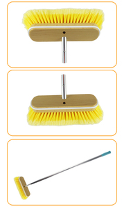 PÔLE EN ALUMINIUM TÉLESCOPIQUE 108-180 CM <span class=keywords><strong>Brosse</strong></span> de nettoyage de bateau en bois solide de 10 pouces pour <span class=keywords><strong>lavage</strong></span> de voiture Bateau Yat Marine - Product Image 4