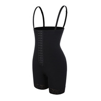 Fajas Colombianas para después de la cirugía, ropa moldeadora con cremallera inferior para mujer, Control de barriga, levantador de cadera, levantador de glúteos, moldeador de cuerpo, ganchos frontales