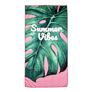 Factory Good Sale Price Custom Printed Beach Towels For Beach Summer Absorbent Microfiber Sand Free Beach Towels