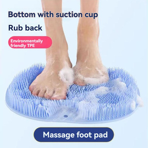 Hot Selling Plastic PP <strong>Foot</strong> Massage Brush <strong>Shower</strong> <strong>Scrubber</strong> with Suction Cups Non-slip <strong>Foot</strong> Mat <strong>for</strong> Dead Skin Removal - Product Image 5