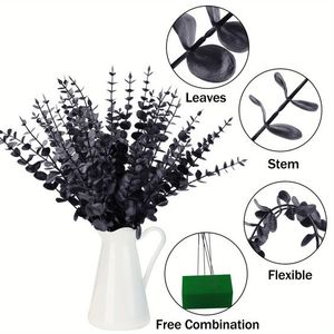 Halloween Long Lanh Chi Nhánh Chọn Thân Cây Với Quả Nhân Tạo Hoa Màu Đen Và Bình Hoa Trang Trí Cho Bàn Tốt Nghiệp - Product Image 3