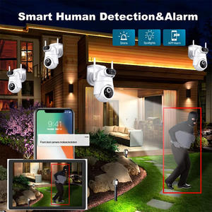 Kit de caméra solaire PTZ WERYSAFE Eseecloud 8CH 8MP avec vision nocturne, audio bidirectionnel, carte SD, étanche, grand angle - Product Image 5