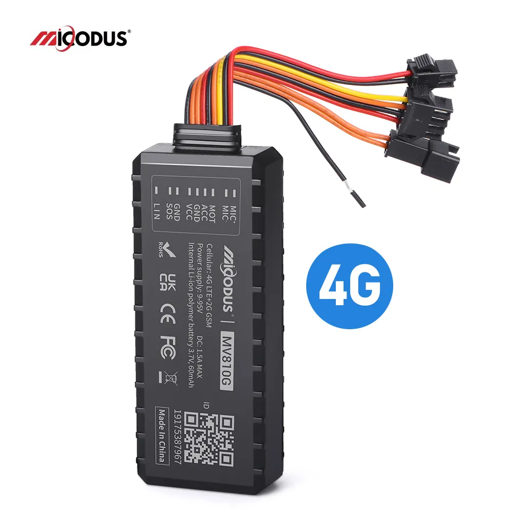 Micodus MV810G Motorrad ferngesteuertes Motor-Schalter-Gerät Echtzeit-Lokalisationsgerät GPS-Tracker 4G für Lkw-Flotte-Management