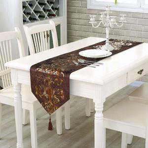 <span class=keywords><strong>Camino</strong></span> <span class=keywords><strong>de</strong></span> <span class=keywords><strong>mesa</strong></span> moderno <span class=keywords><strong>de</strong></span> lujo, tela <span class=keywords><strong>de</strong></span> terciopelo, con sello dorado para comedor, vestidor, decoraciones <span class=keywords><strong>de</strong></span> fiesta <span class=keywords><strong>de</strong></span> boda - Product Image 6