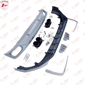 Kit carrosserie Z-ART en PP injecté pour Audi Q8, kit de tuning en plastique pour Q8 2019-2023, pare-chocs avant + diffuseur arrière, pièces de pare-chocs de voiture - Product Image 4