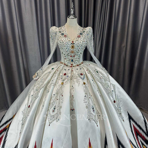 Lscm80 Colored Diamonds <b>Wedding</b> Dress Quinceanera Dresses Ruffles Princess Sweet 15 16 Ball Gowns Jancember - Product Image 2