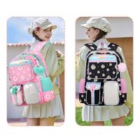 Ensemble de 3 sacs d'école personnalisés avec logo pour enfants, sac à dos pas cher pour garçons et filles avec boîte à lunch et trousse à crayons, vente en gros OEM