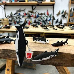 <span class=keywords><strong>Memoria</strong></span> USB Personalizada con Forma <span class=keywords><strong>de</strong></span> Tiburón, Souvenir Promocional para Torneos <span class=keywords><strong>de</strong></span> Pesca - Product Image 3