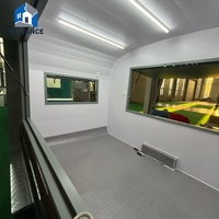 Camion de restauration turque de luxe avec cuisine complète et design en acier inoxydable pour la vente de burgers, de barbecues et de café rapide