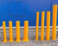 Bollards de sécurité pour tuyaux en acier au carbone robustes et résistants peints à prix d'usine