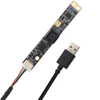 Modul kamera USB 8MP dengan mikrofon tanam, kamera web 4K IMX179 USB dengan fokus tetap 64/102/105 derajat USB untuk PC/Raspberry Pi