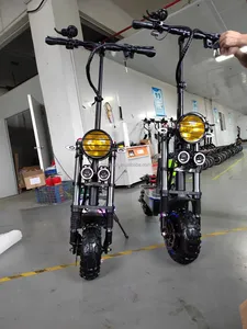 Kurt kral 10000w 15000w 130km uzun menzilli yetişkin çift motorlu elektrikli scooter 72v 84v 13 inç 14 8000w elektrikli scooter dualt