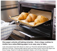 Papier sulfurisé rectangulaire de qualité alimentaire, antiadhésif, résistant à la chaleur, écologique, biodégradable, anti-déformation pour la cuisson au four