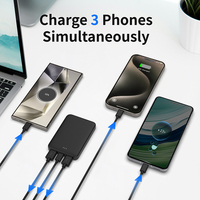C0509A Chargeur portable ultra-mince de taille carte 5000 mAh, Power Bank, prix de gros usine, impression de logo OEM