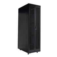 Armoire rack conteneurisée pour centre de données, 20U, 22U, 27RU, 32U, 40U, avec panneaux grillagés, insonorisée et ventilée