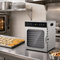 Droogmachine voor fruit - Kleine, multifunctionele machine voor fruit, groenten, snacks, gedroogd vlees, gedehydrateerd fruit en luchtgedroogd fruit