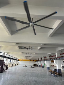 Ventilatore da <span class=keywords><strong>Soffitto</strong></span> Industriale HVLS da 7,3m (24ft) 1,5kw con Motore PMSM per Fabbriche e Officine, Riduzione della Temperatura Perceita - Product Image 2