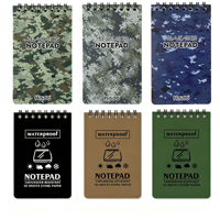 Bloc-notes en spirale en papier de pierre imperméable, bloc-notes de poche résistant aux intempéries pour le camping en plein air et les notes de voyage