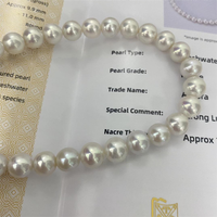 Perle naturelle supérieure Edison 9-10 mm Produit semi-fini Guild Cinq étoiles Certificat Premium Haute qualité et haute luminosité