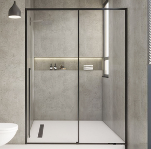 Custom One-Character One Solid One Move Shower Room Puerta corredera de vidrio de partición extremadamente estrecha - Product Image 3