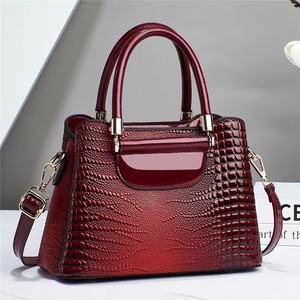 Sac Fourre-Tout <span class=keywords><strong>Classique</strong></span> Motif Alligator Femme en Cuir PU, Sac à Main et à Épaule pour Dames - Product Image 1