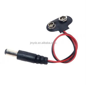 Cable de conexión de alimentación con clip para batería de 9V, cable adaptador de batería con clip para batería de 9V a conector macho DC 5.5 * 2.1 (D6A1) - Product Image 1