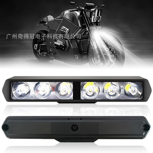 ไฟสปอร์ตไลท์มอเตอร์ไซค์ Qideguan แบบ LED 6 เม็ด แถบแสงเชิงเส้น 12V กันน้ำระดับ IP67 สำหรับระบบไฟรถยนต์ไฟฟ้า - Product Image 1