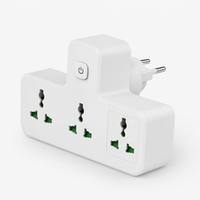 Multiprise universelle 3 voies avec logo personnalisé, résistante au feu IP20, câble de 0,5 m, charge rapide PD, vente en gros