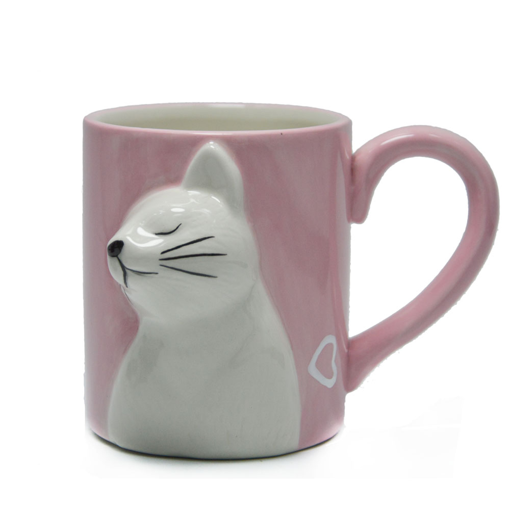 MIAMIO Set Di 2 Tazze Kissing Rabbit - Tazze Da Caffè In Ceramica 400ml Per Coppie - Dipinte A Mano, Regalo Per Fidanzati, Matrimonio, Pasqua, Natale