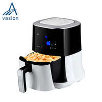 Friteuse à air numérique Vasion 2,5 L carrée en plastique, sans huile, antiadhésive, à économie d'énergie, pour usage domestique