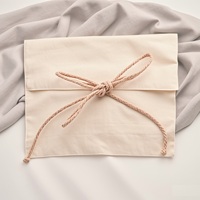 Vente en gros de sac à rabat en coton recyclable personnalisé sac à poussière sacs d'enveloppe d'emballage de vêtements